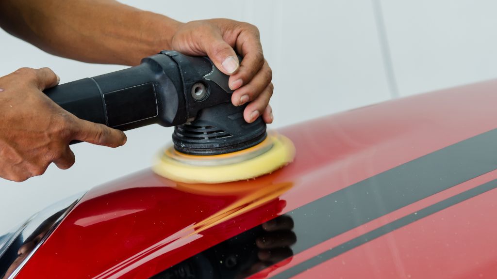 ポリッシャー研磨：機械で徹底的に